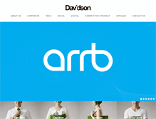 Tablet Screenshot of davidsonbranding.com.au